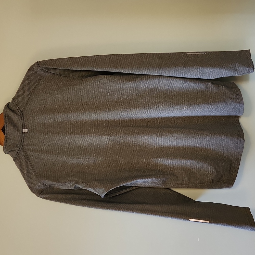Men’s Gray Performance Running 1/4 Zip – Size M - Picture 3 of 13